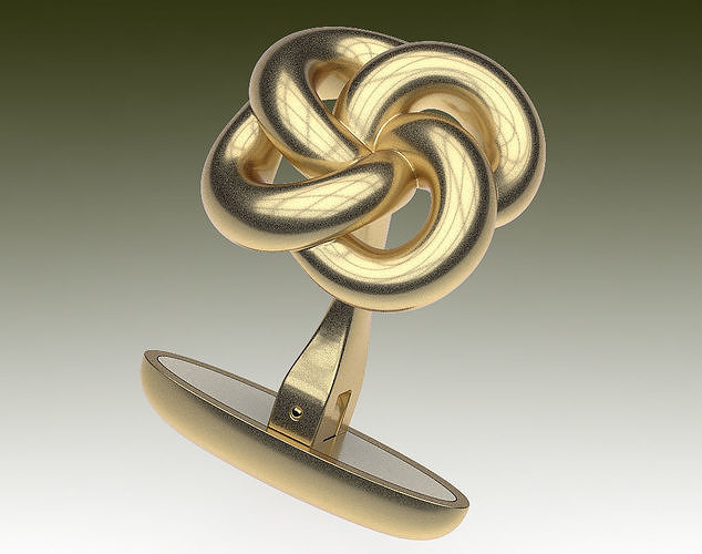 Cufflinks Knots 3D print model