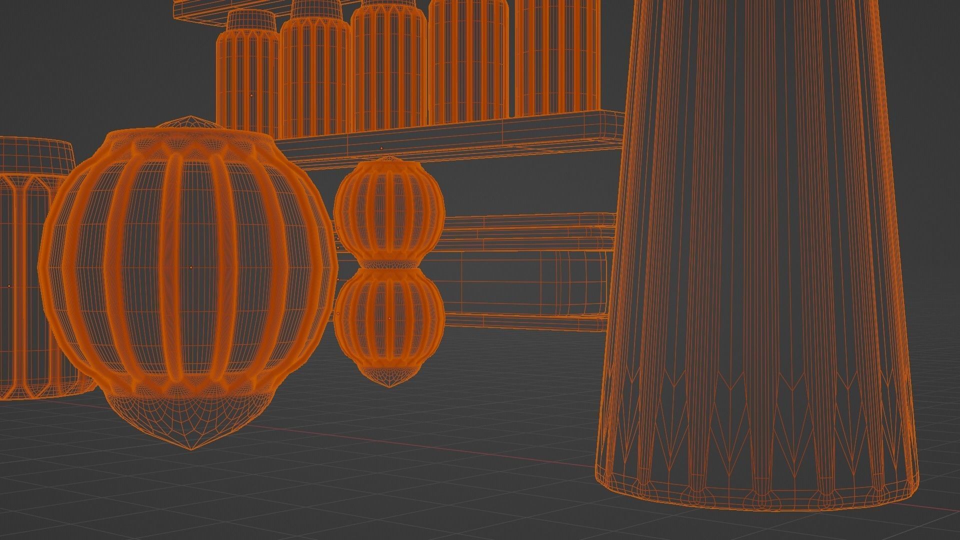 Architectural Modular Column Kit Set Ancient style 3D model_17