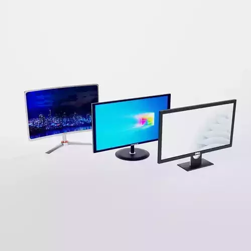 3 Different LED Monitors