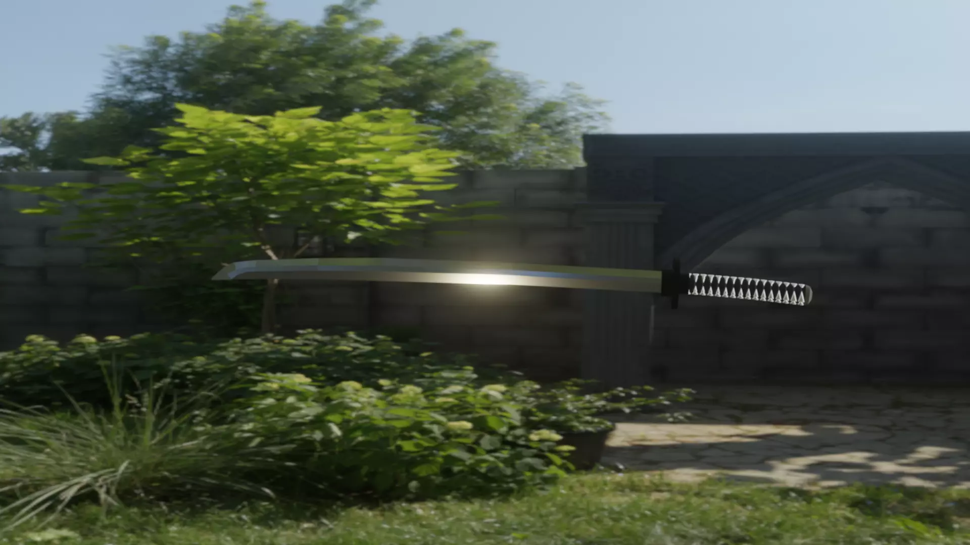 Simple katana Free 3D model