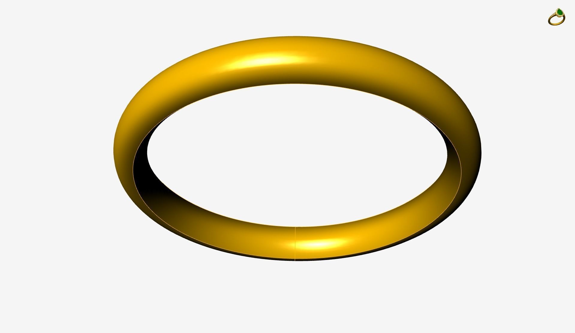 comfort plain band 4 sizes stl verified 3D print model_63