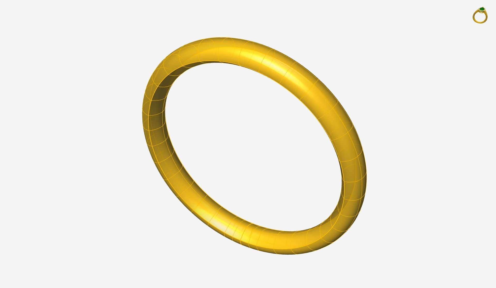 comfort plain band 4 sizes stl verified 3D print model_44