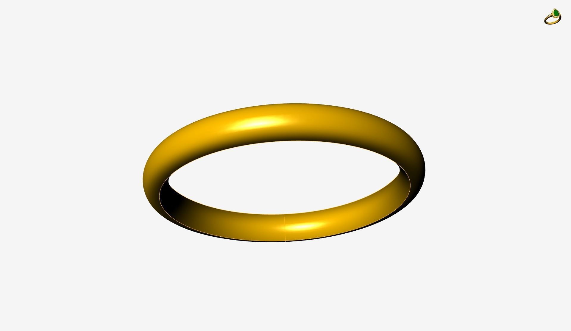 comfort plain band 4 sizes stl verified 3D print model_54