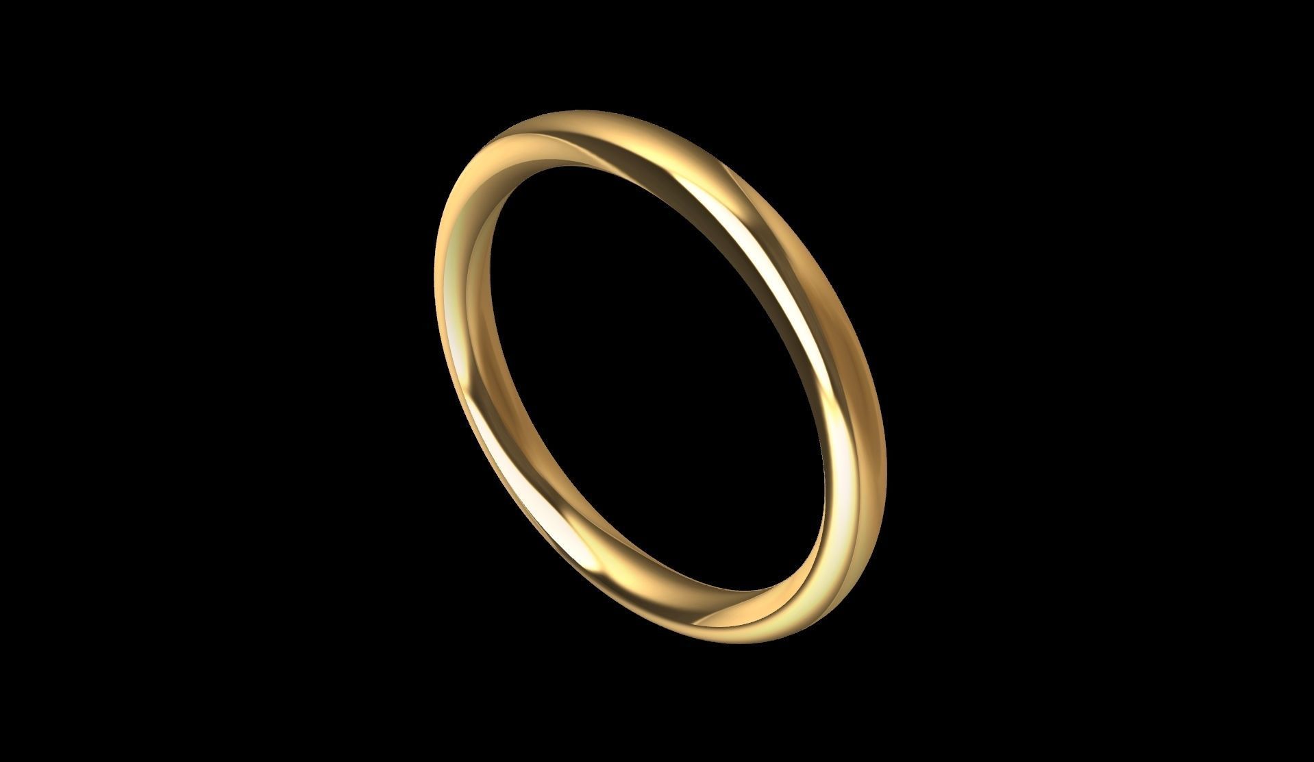 comfort plain band 4 sizes stl verified 3D print model_2