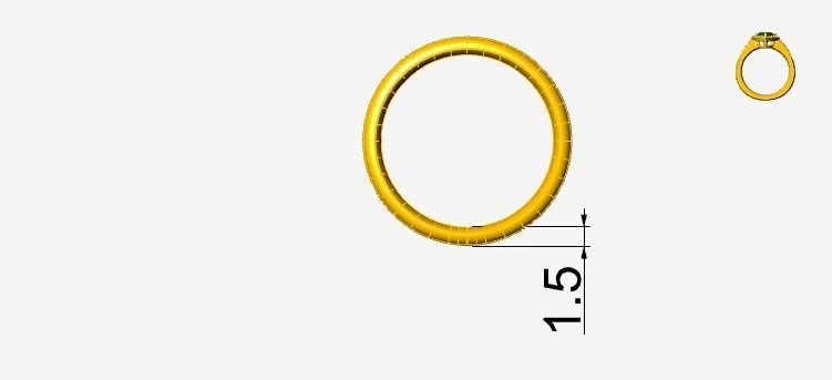 comfort plain band 4 sizes stl verified 3D print model_29