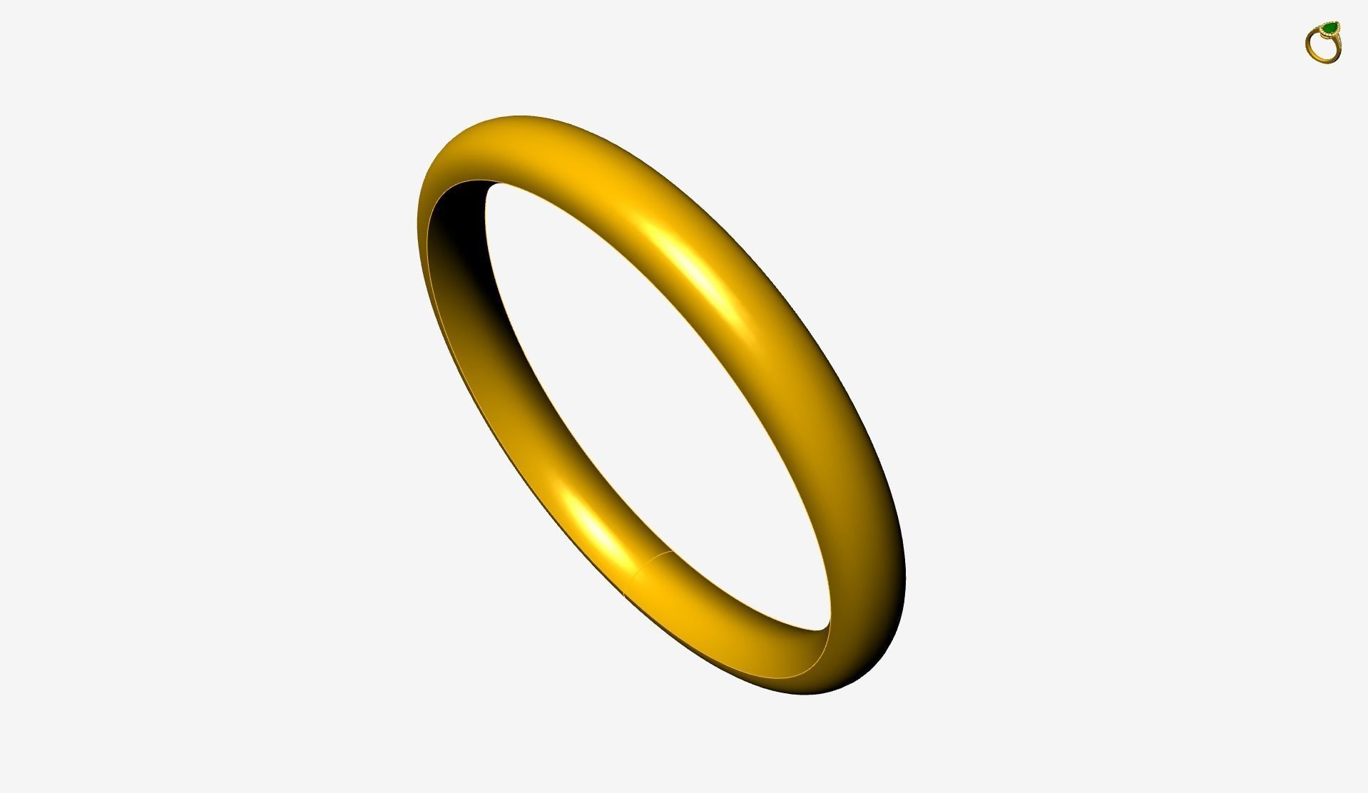 comfort plain band 4 sizes stl verified 3D print model_42