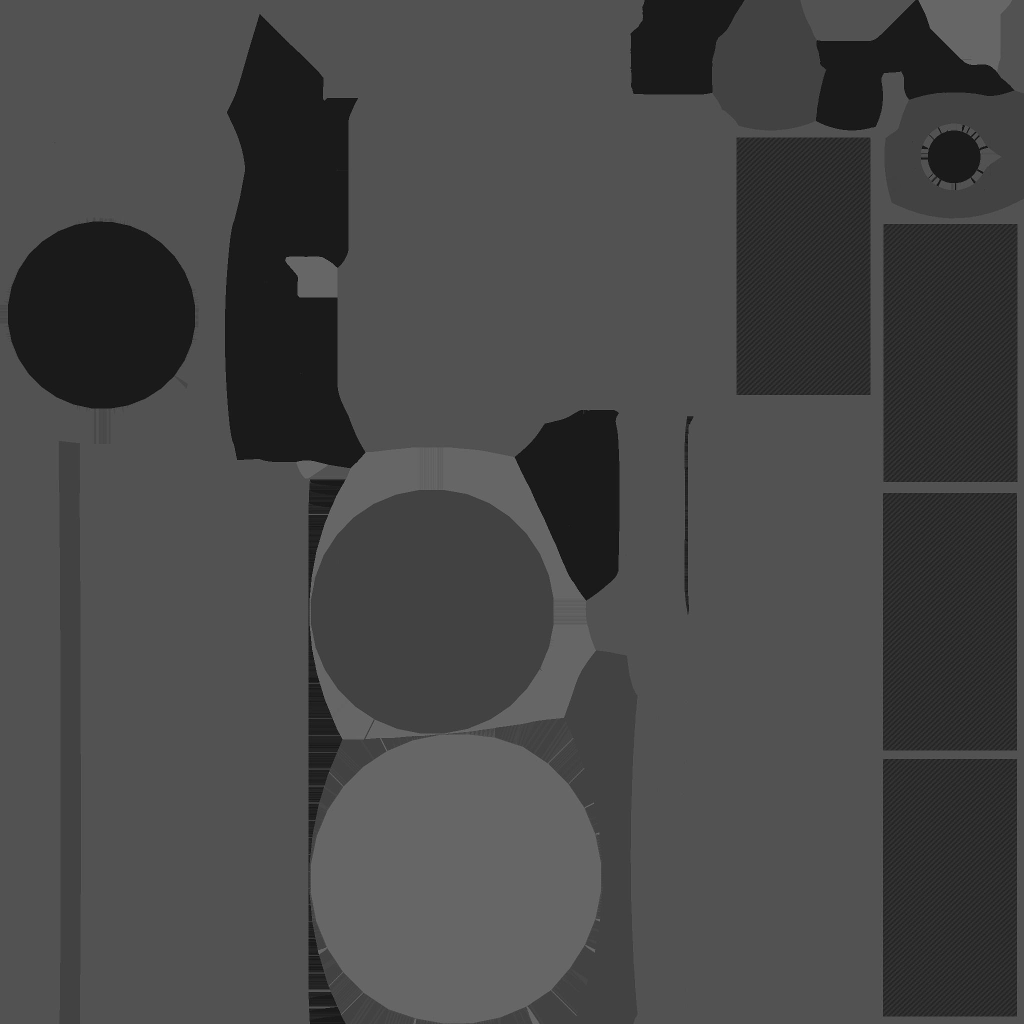 Satellite D09 USA - SciFi Space Design Low-poly 3D model_23