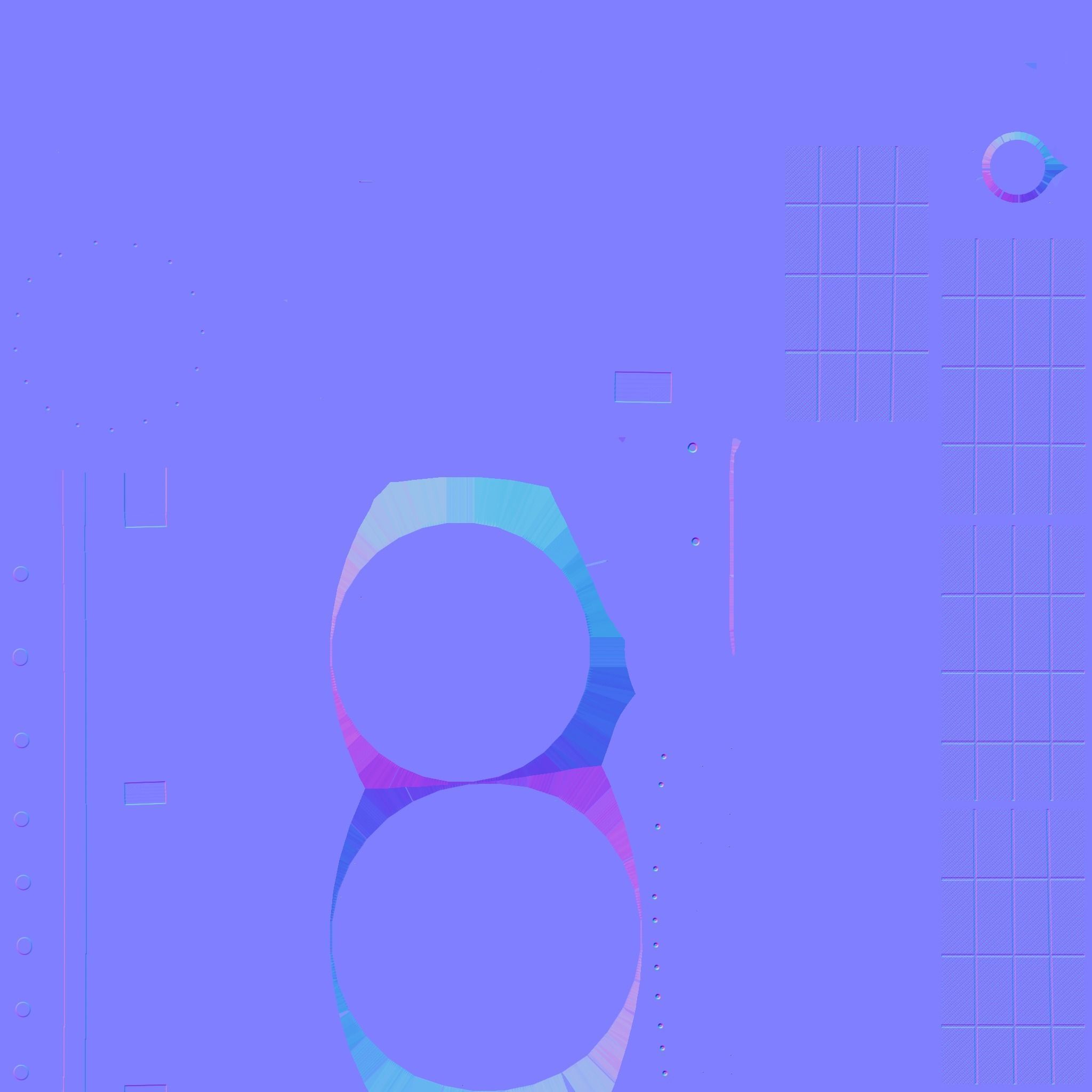 Satellite D09 USA - SciFi Space Design Low-poly 3D model_22