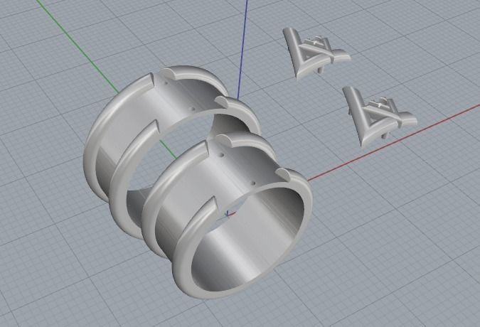 wedding ring 3D print model_9