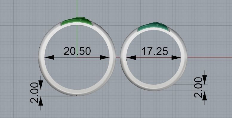 wedding ring 3D print model_8