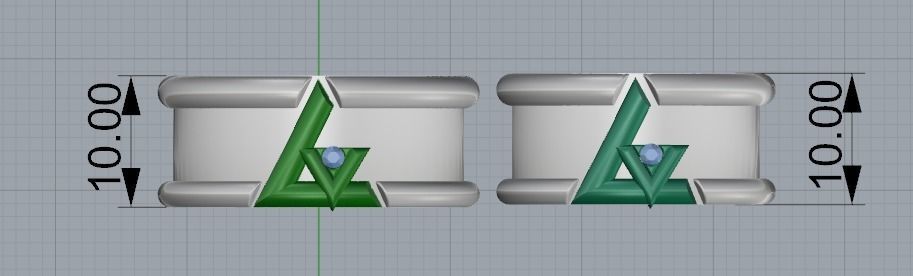 wedding ring 3D print model_7