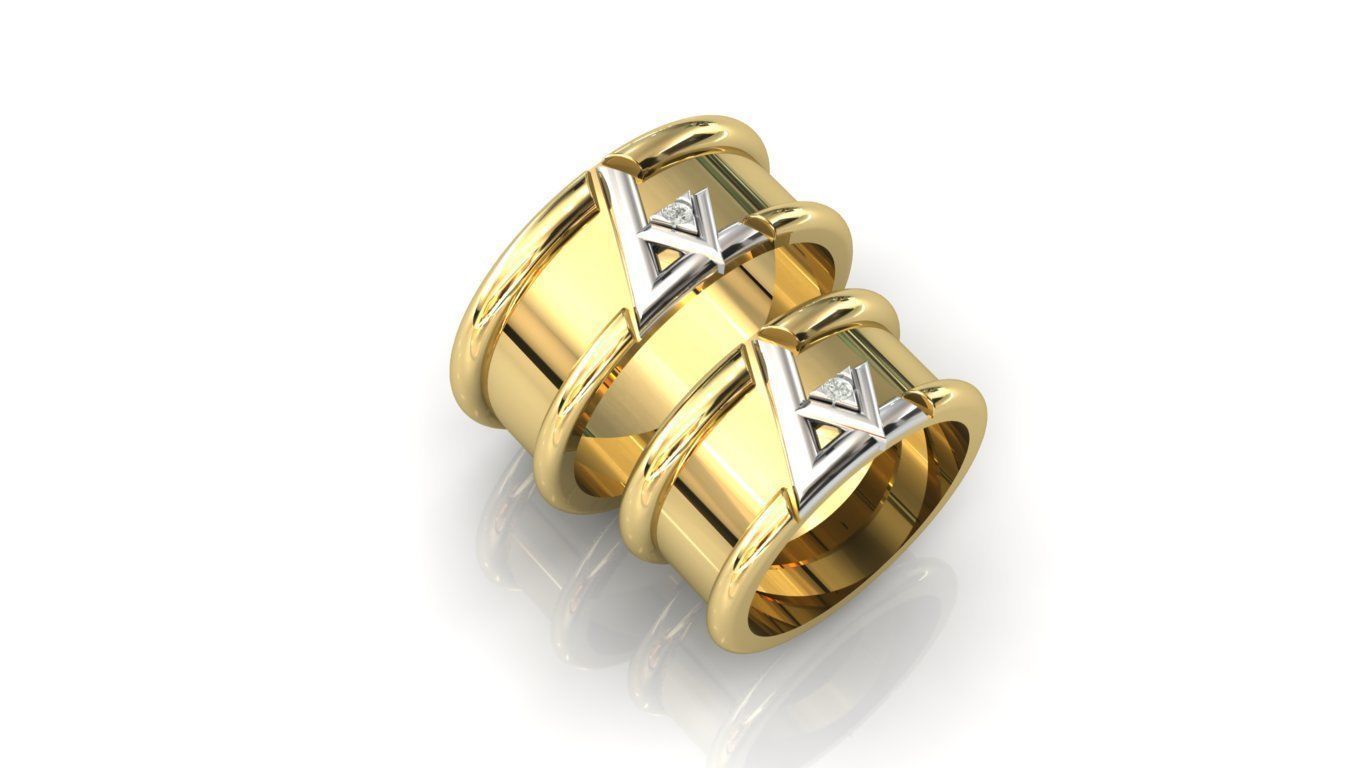 wedding ring 3D print model_1