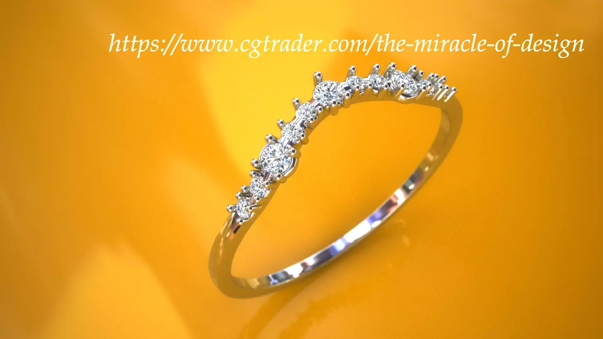 diamond ring Free 3D print model
