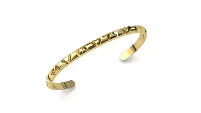 Bracelet gold - plated cuff