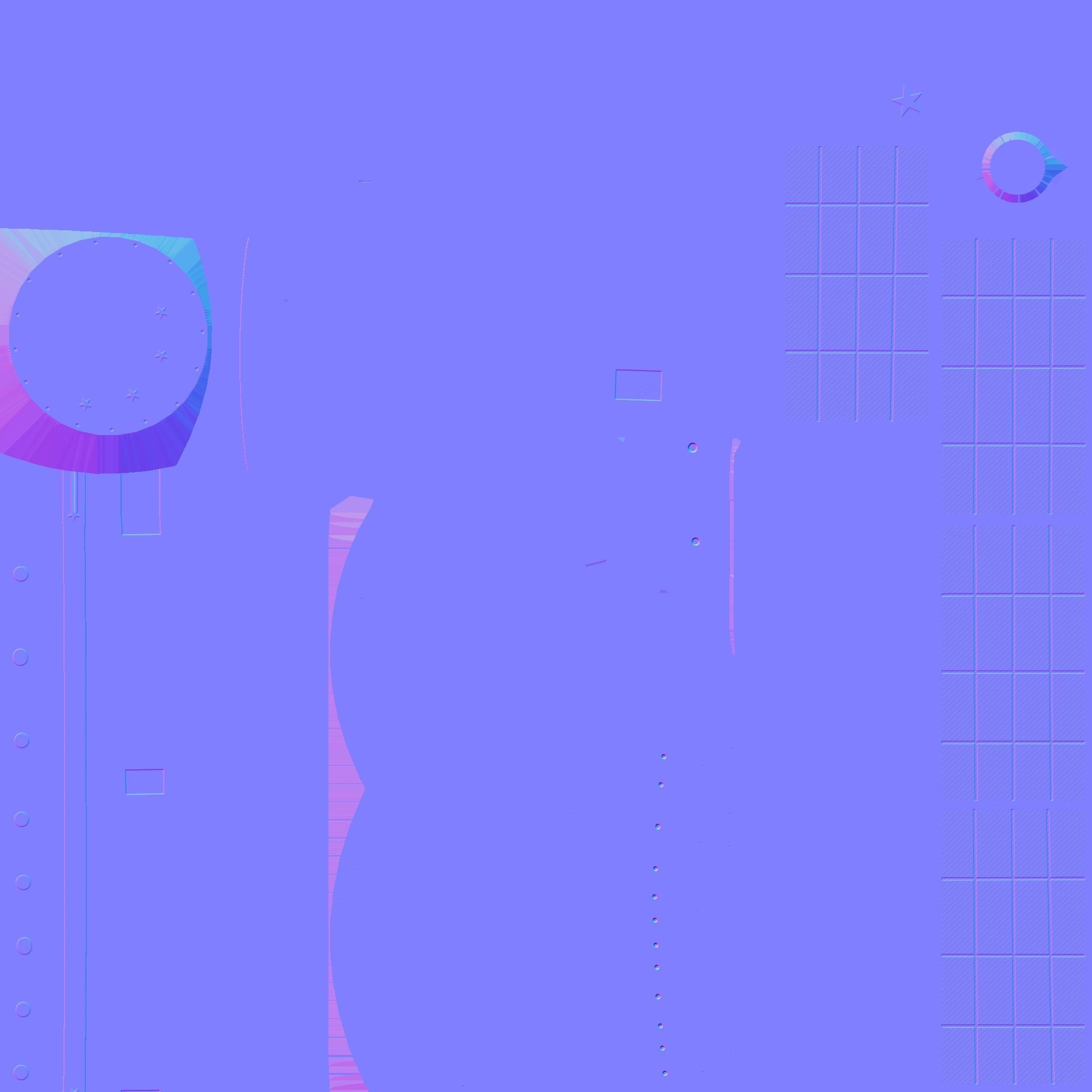 Satellite D10 China - SciFi Space Design Low-poly 3D model_22