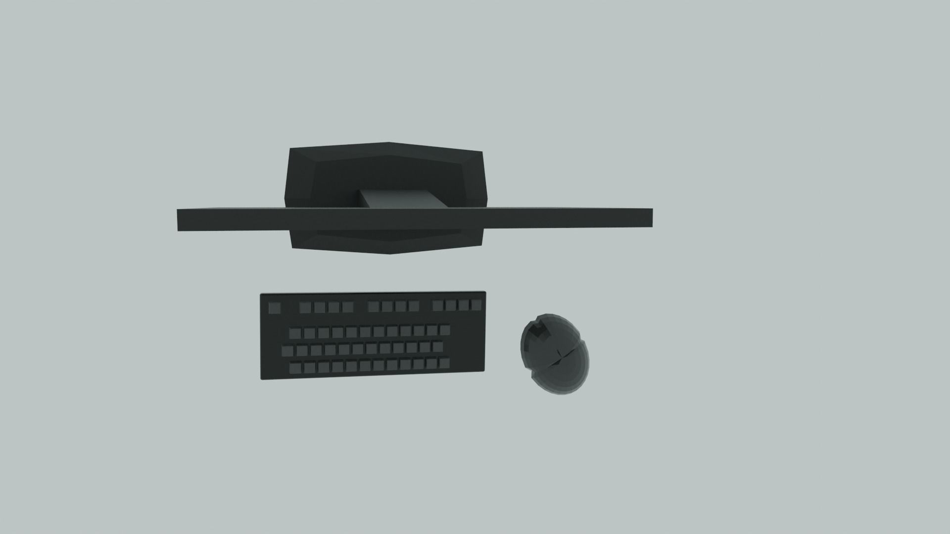 Simple computer Free 3D model_4