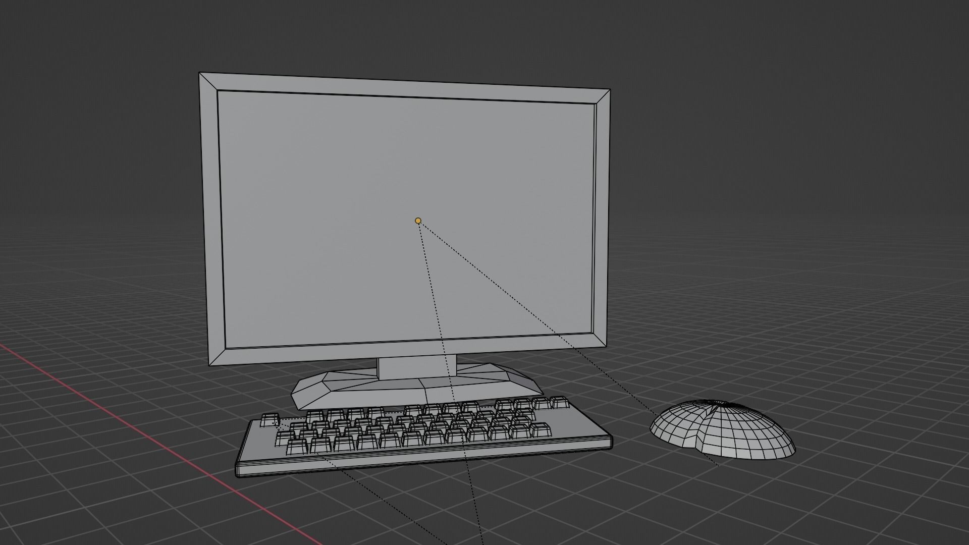 Simple computer Free 3D model_5