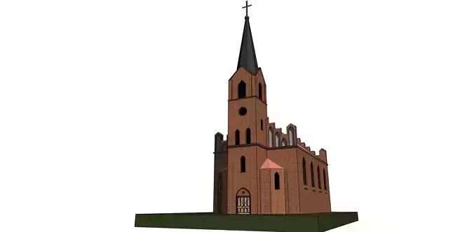 old church model in Barczewo