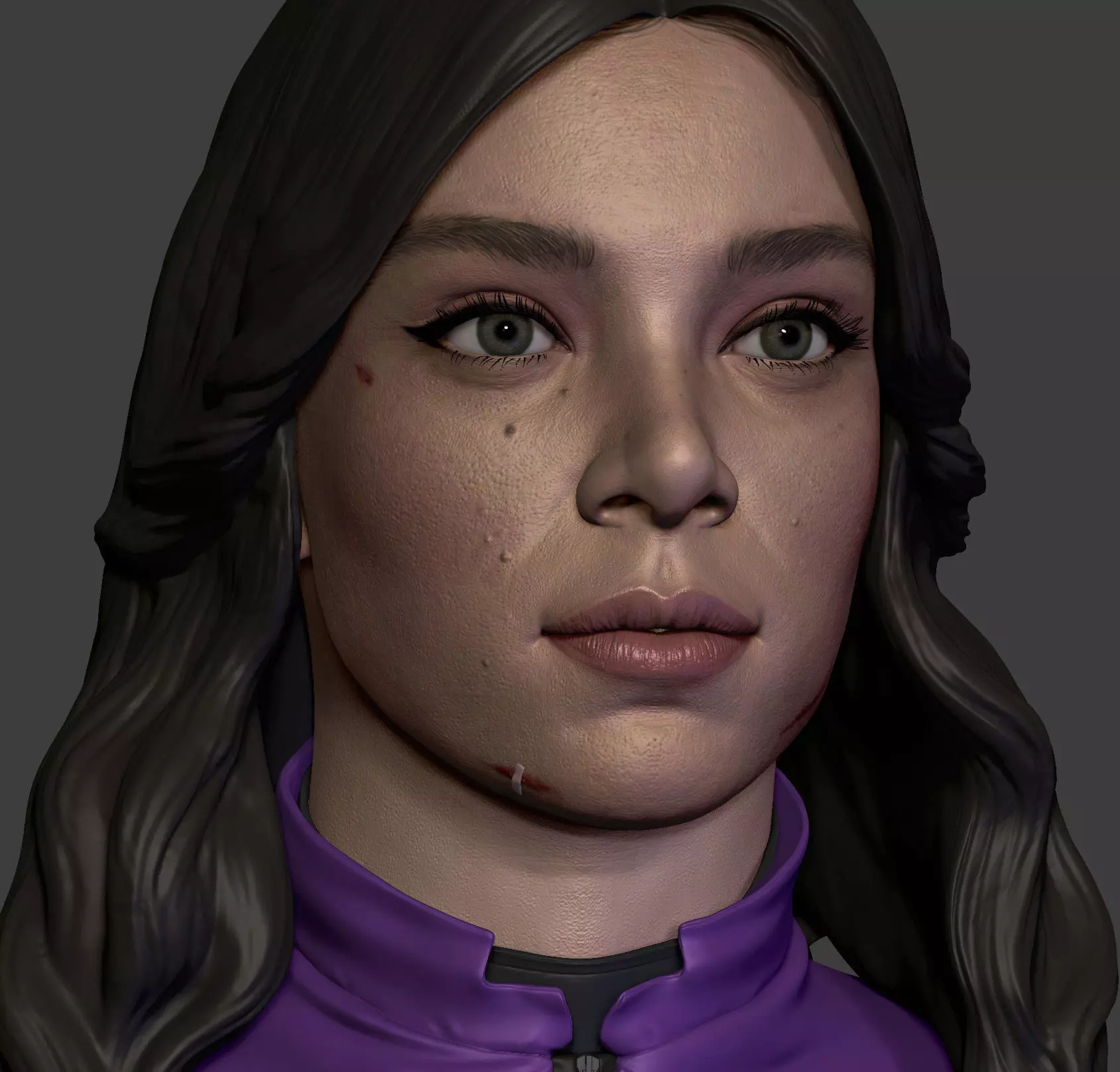 Hailee Steinfeld Head 3D model