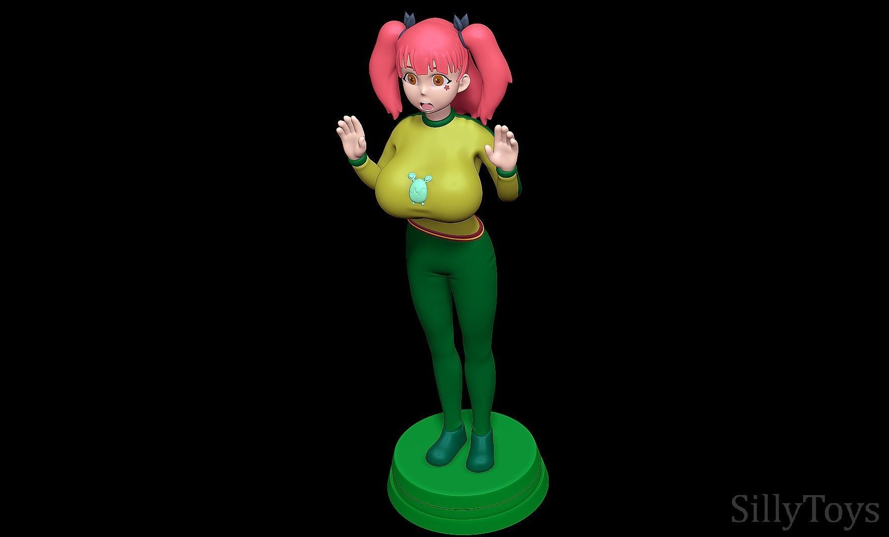 Nene fujinoki Yolkian outfit 3D print model_4
