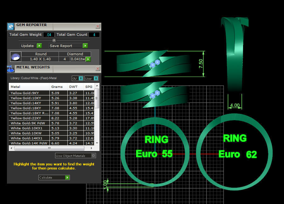 Ready to print jewelry engagement ring 3D print model_2
