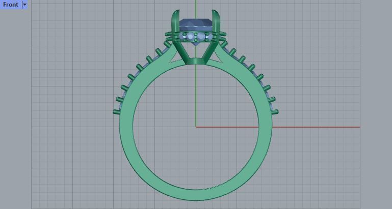 oval engagement ring 3D print model_4