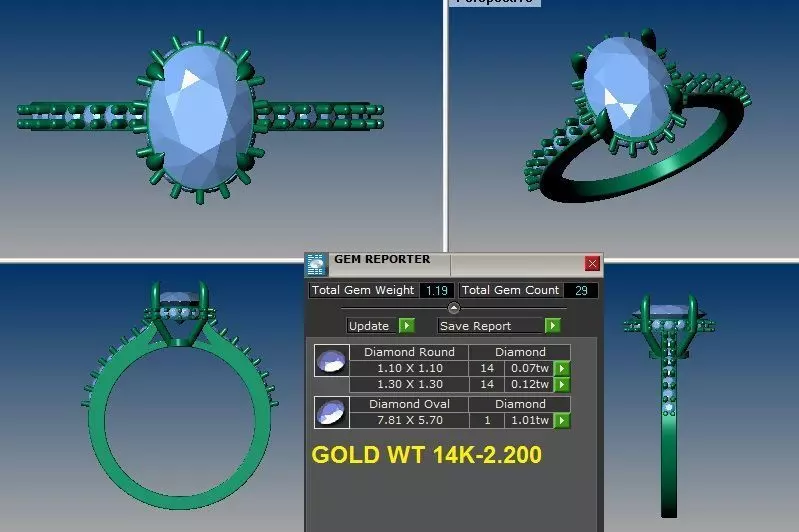 oval engagement ring 3D print model_0