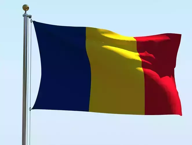 Animated Romania Flag 