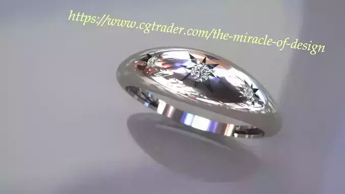 Star diamond ring