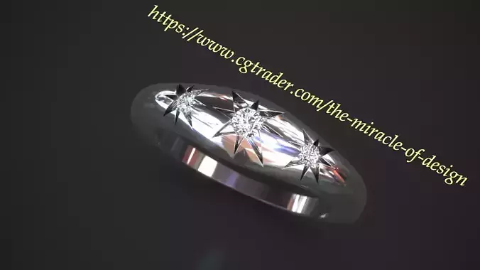 Star diamond ring