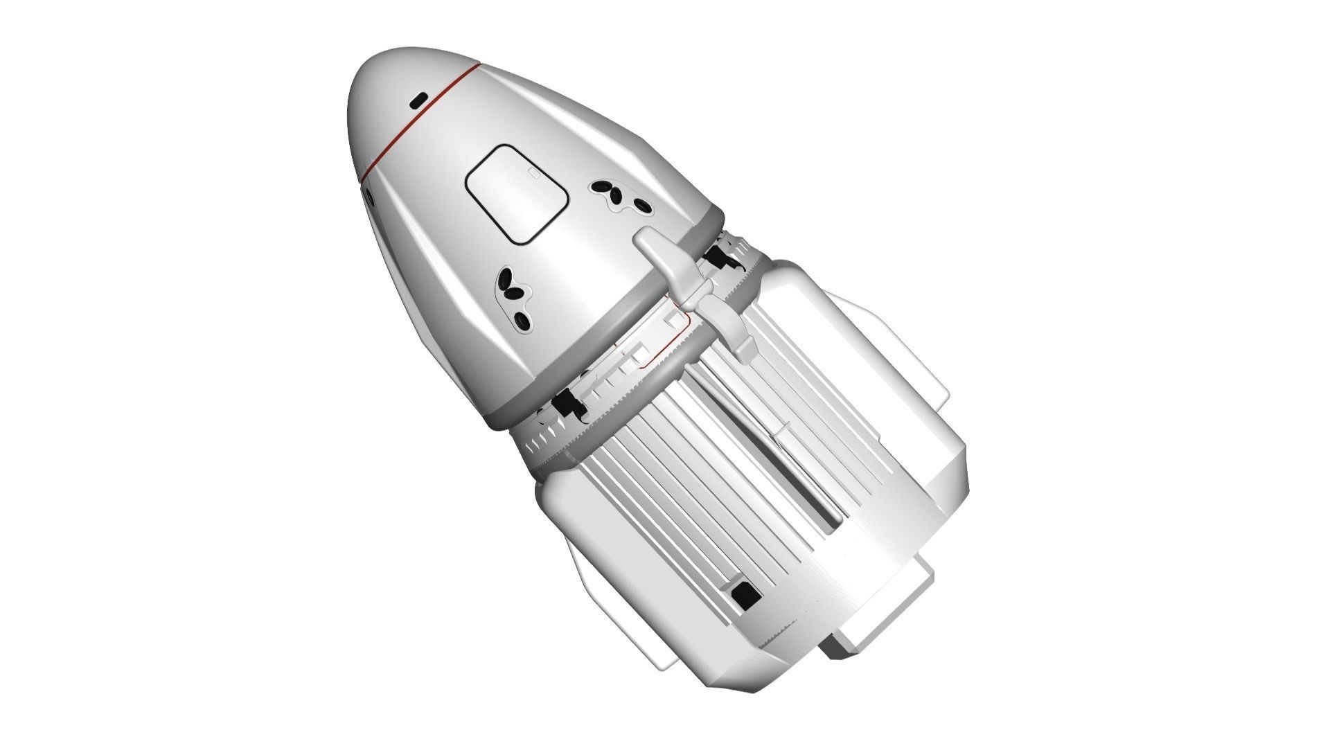 SpaceX Dragon Capsule 3D model_1