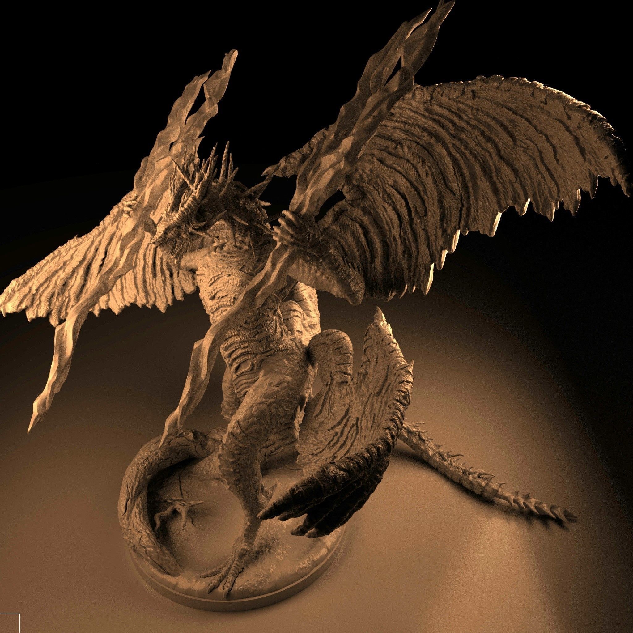 Lichdragon Fortissax 3D print model_1