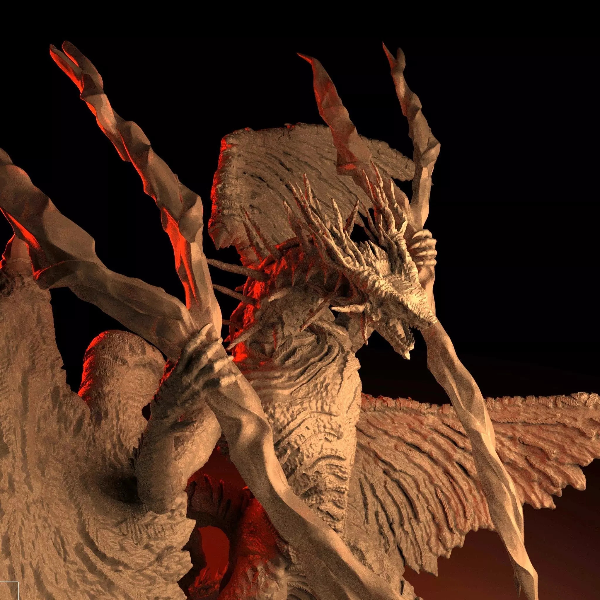 Lichdragon Fortissax 3D print model_0