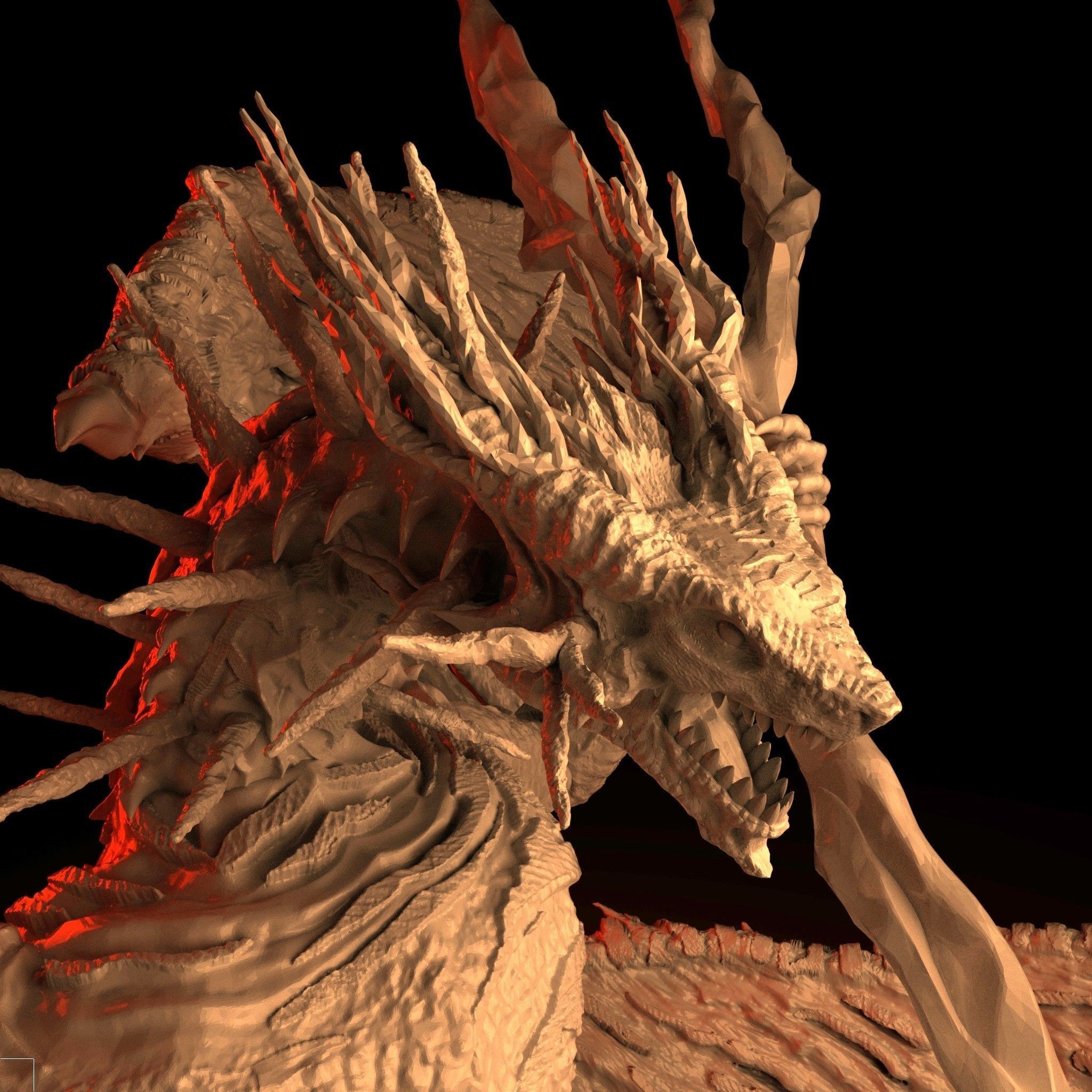 Lichdragon Fortissax 3D print model_2