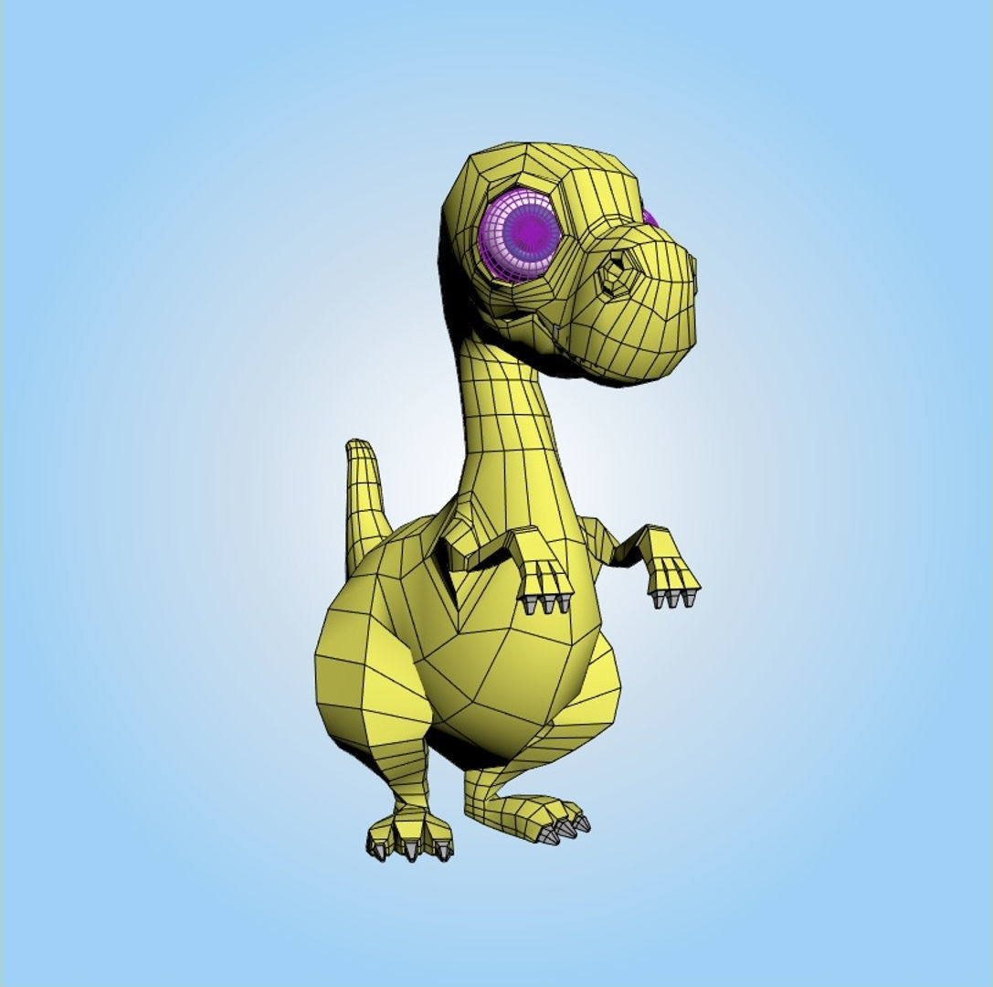 T-Rex dinosaur 3D model_4