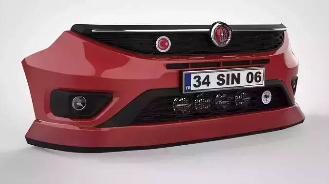 2015 and Higher Doblo Front Bumper 3D model