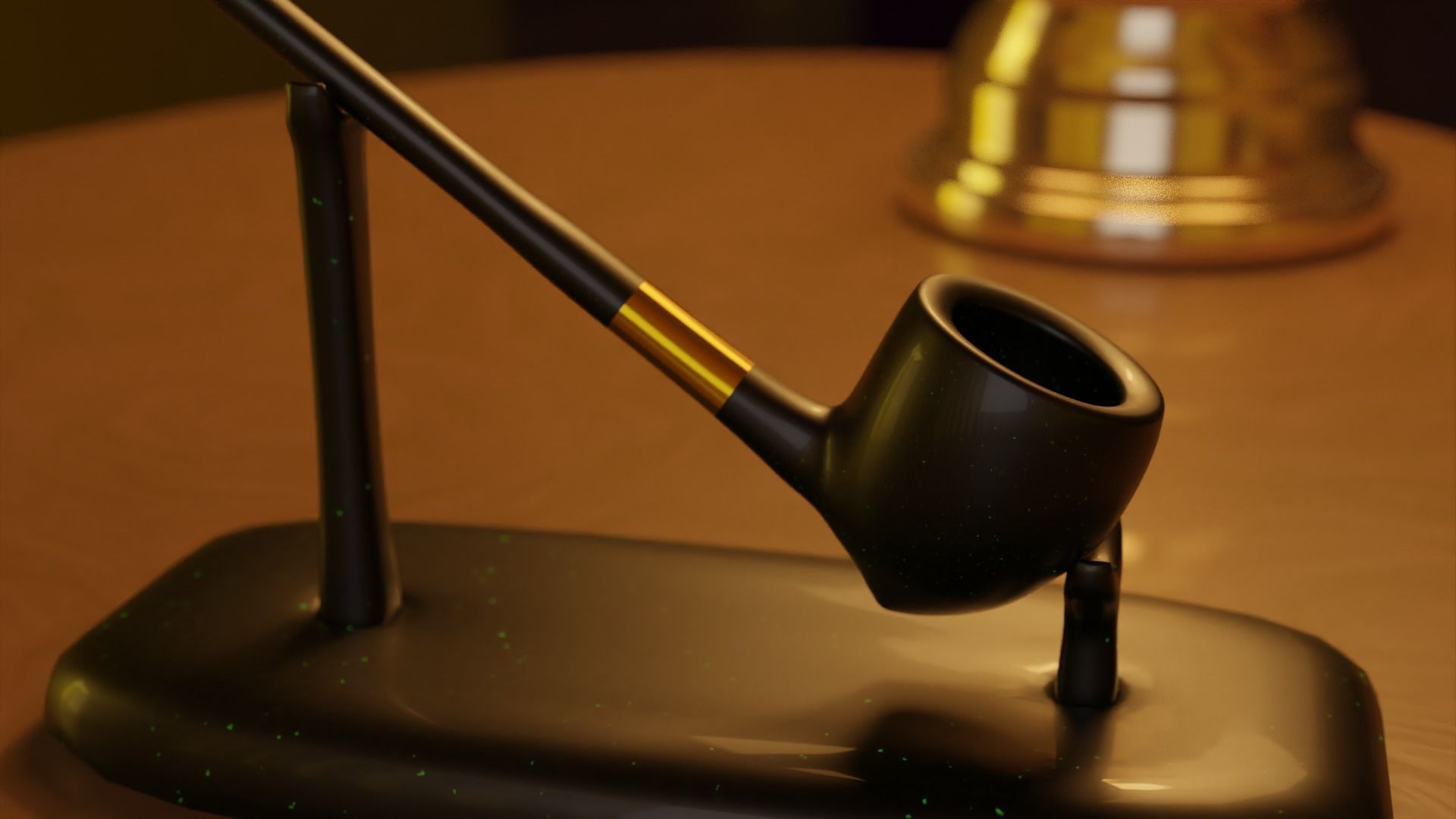 Hobbit Smoking Pipe Collection Low-poly 3D model_35