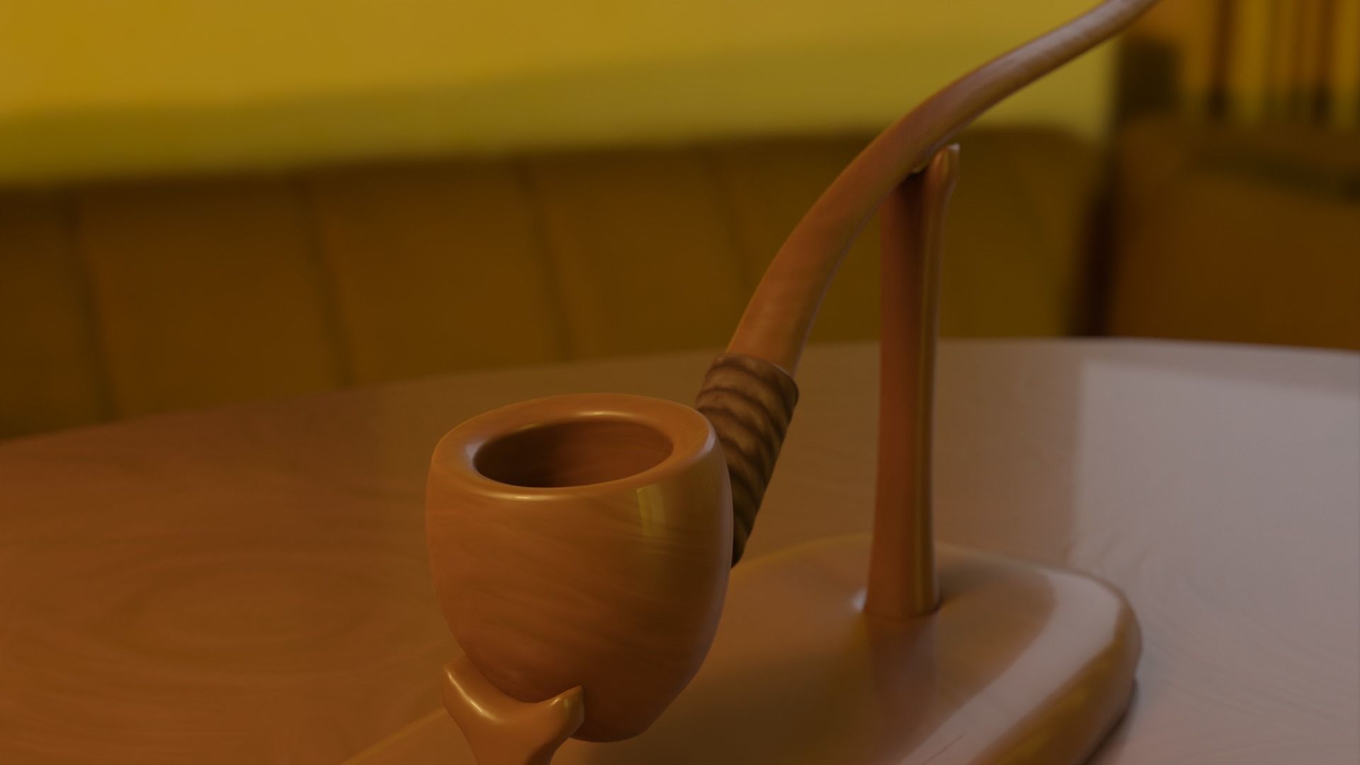 Hobbit Smoking Pipe Collection Low-poly 3D model_39