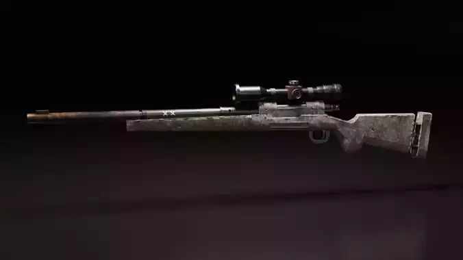 sniper m24 Low-poly 3D model