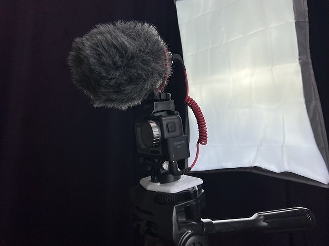 DJI OSMO ACTION - VELBON QB-5W ADAPTER CAMERA TRIPOD 3D print model