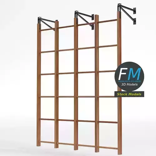 Swedish runged swinging wall bar