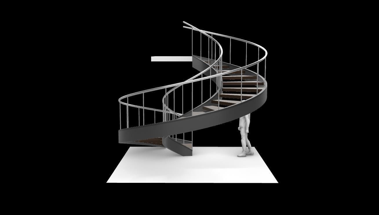 Spiral Staircase v1 Architectural Stairs 360 3D model_18