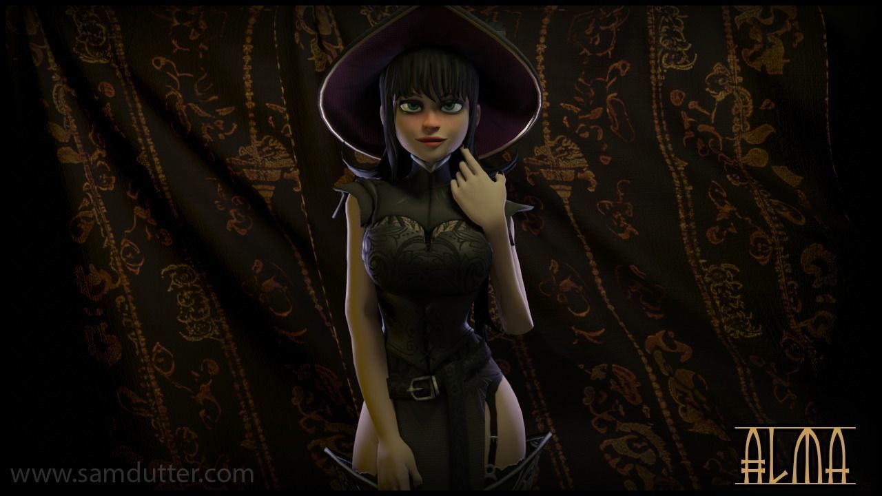 Alma - Unity NPC and VRChat Avatar Low-poly 3D model_1