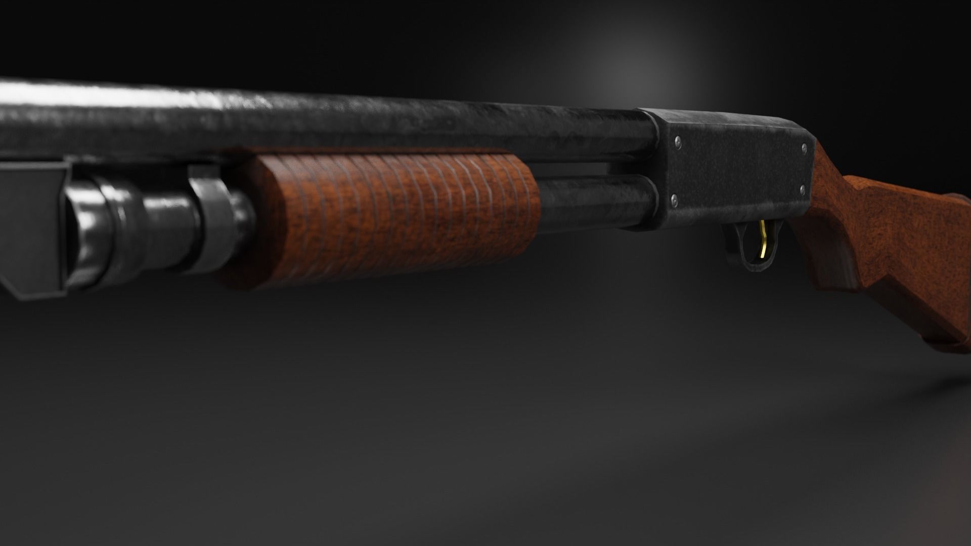 SHOTGUN Free low-poly 3D model_2