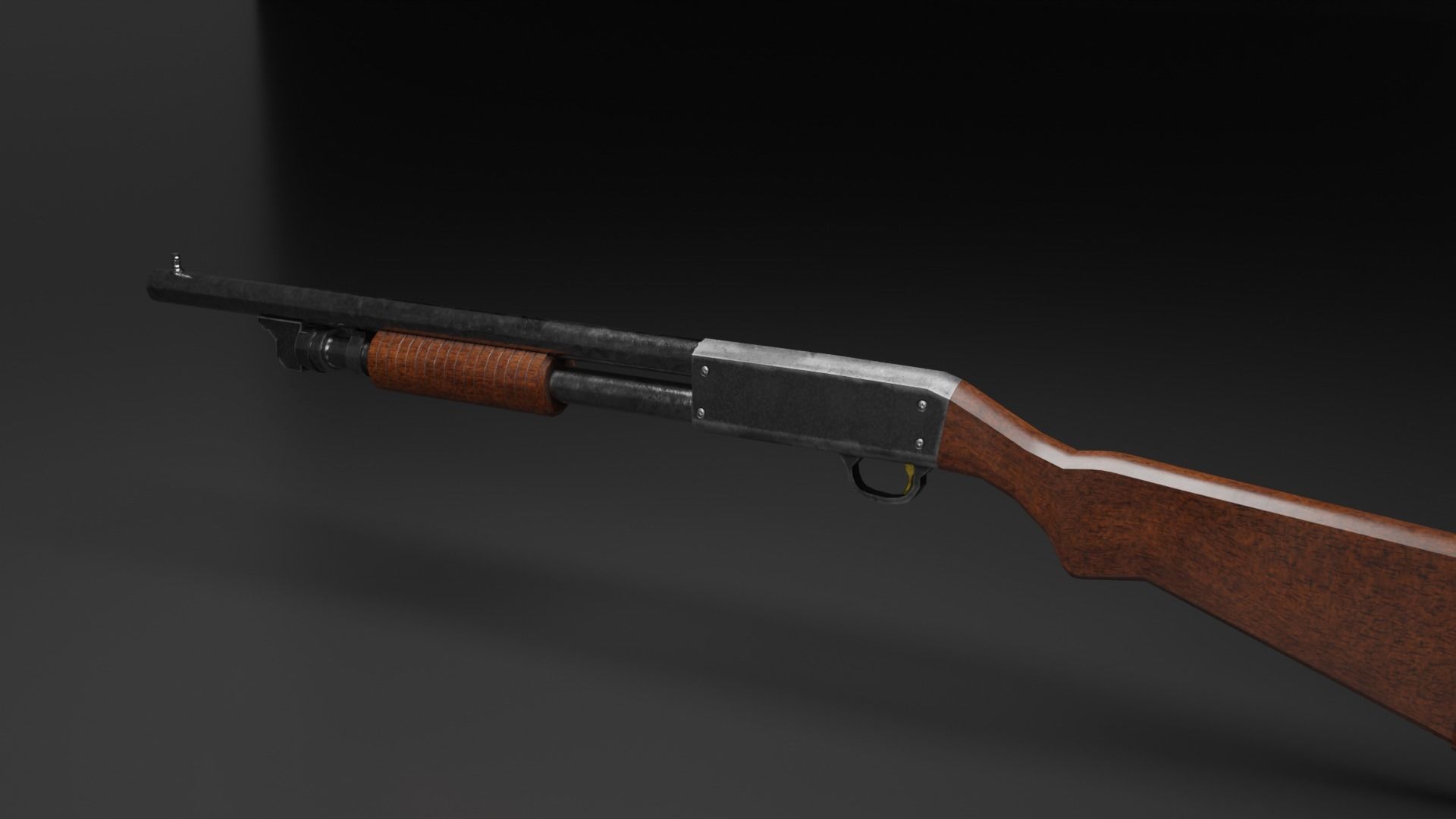 SHOTGUN Free low-poly 3D model_1