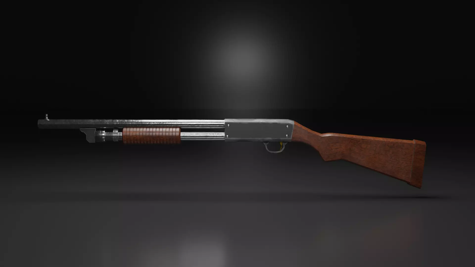 SHOTGUN Free low-poly 3D model_0