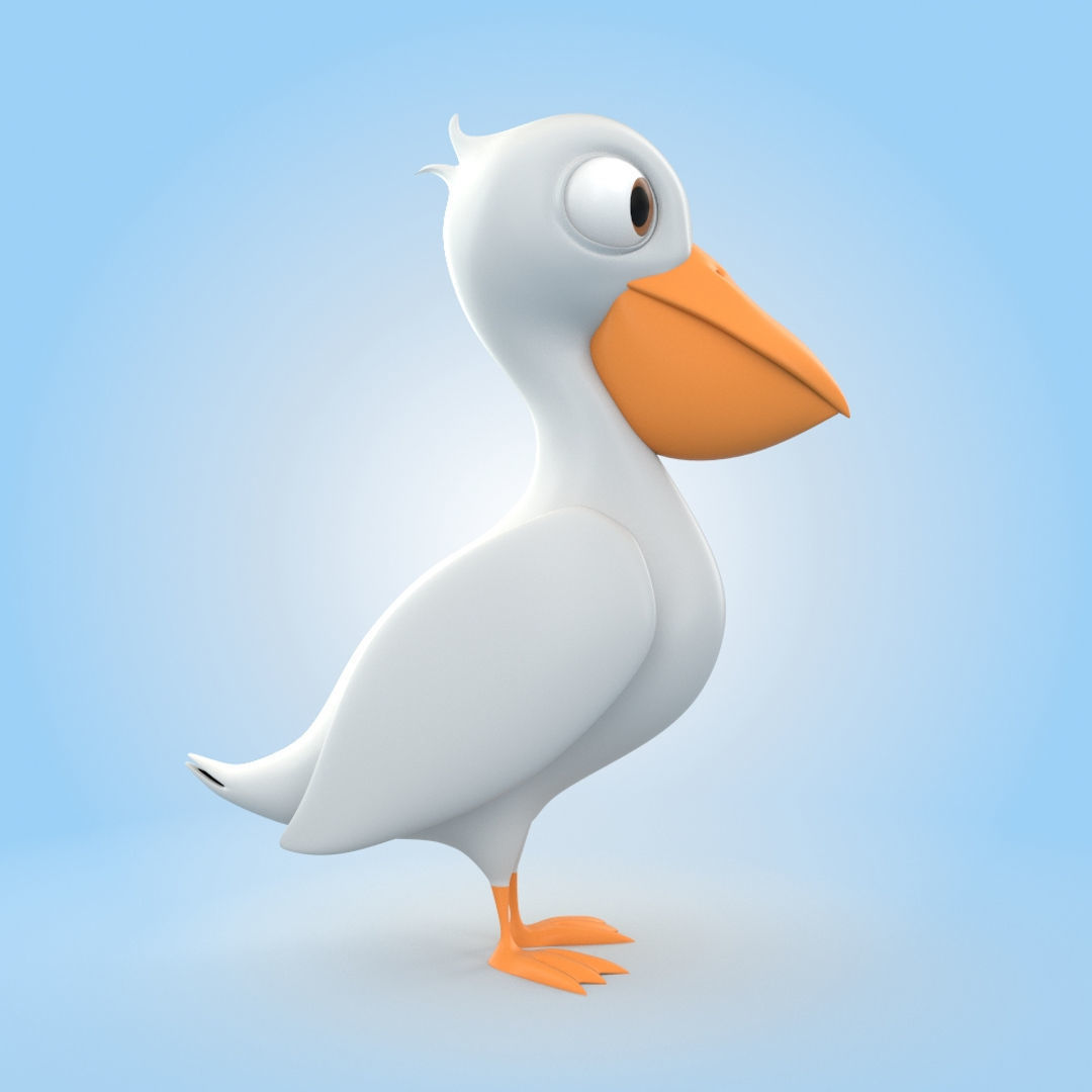 Pelican 3D model_1