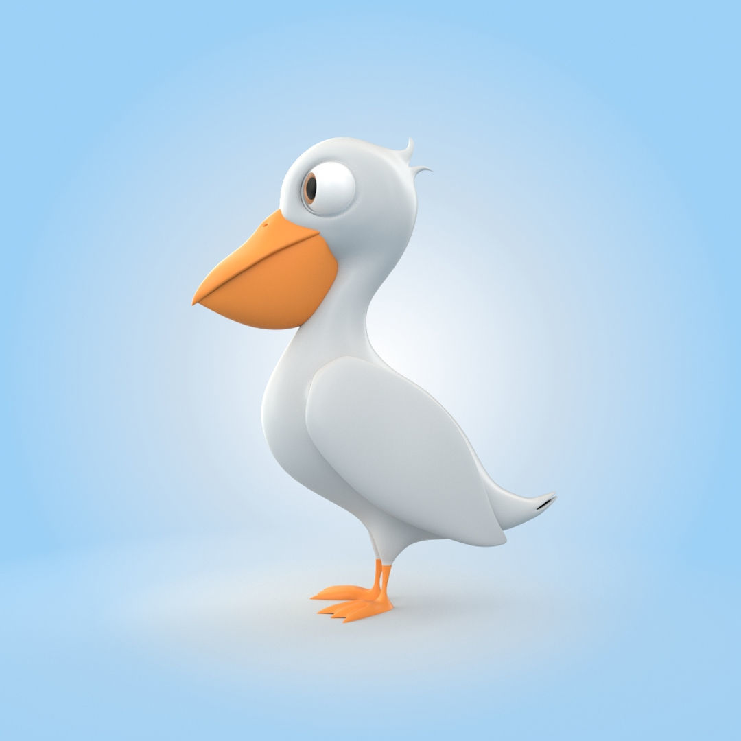 Pelican 3D model_3