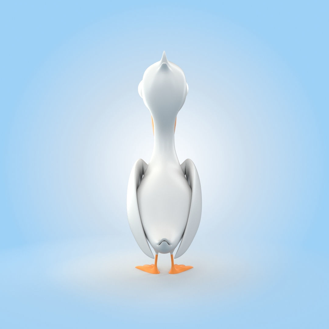 Pelican 3D model_2