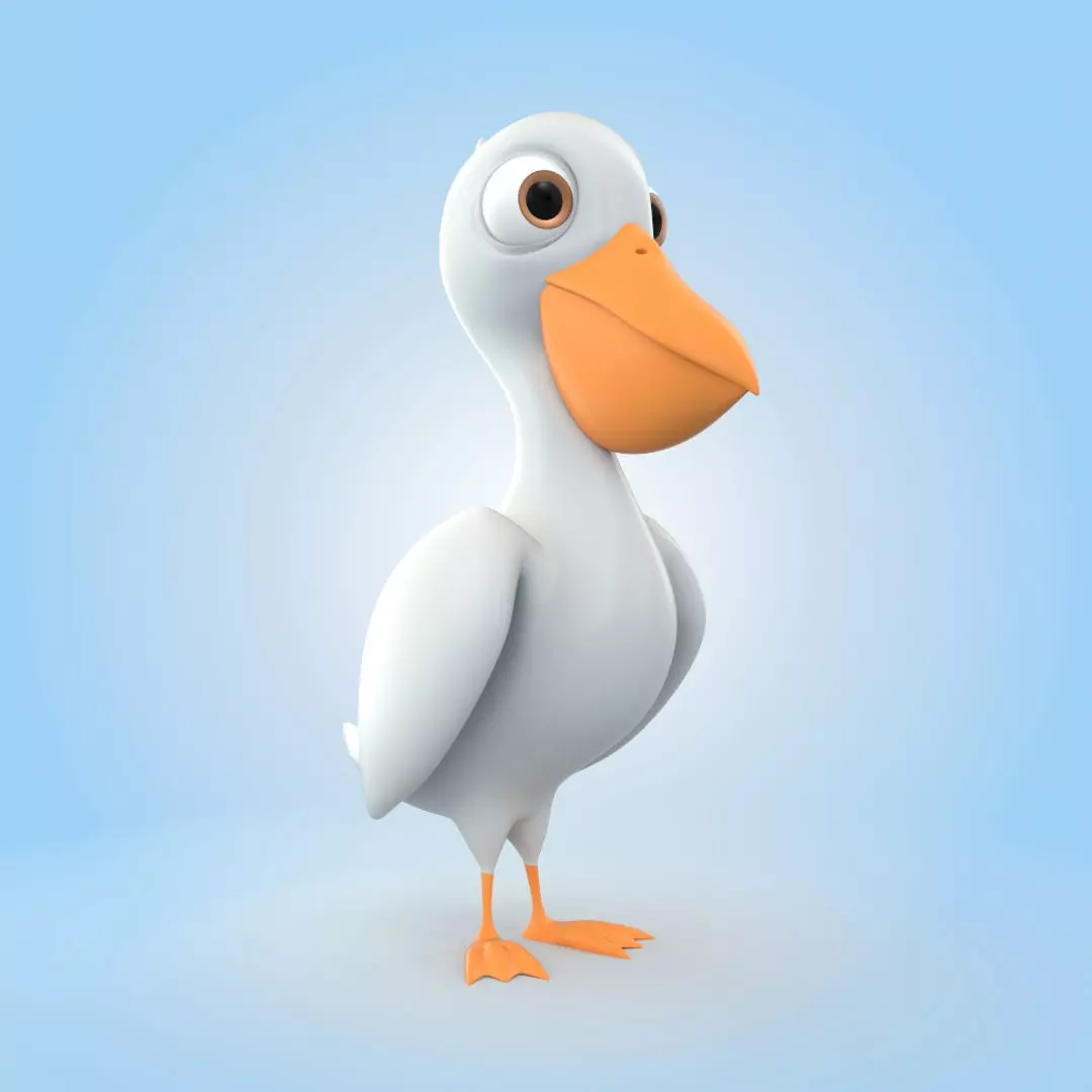 Pelican 3D model_0